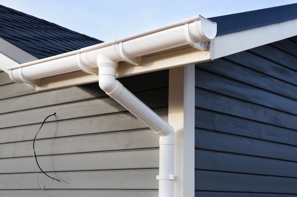 PVC Rain Gutter Installation in Elgin