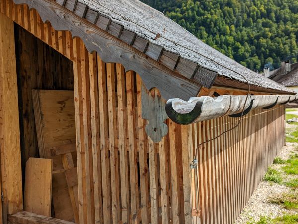 Wood Gutter Installation in Elgin