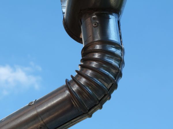 Metal Downspout Installation in Elgin